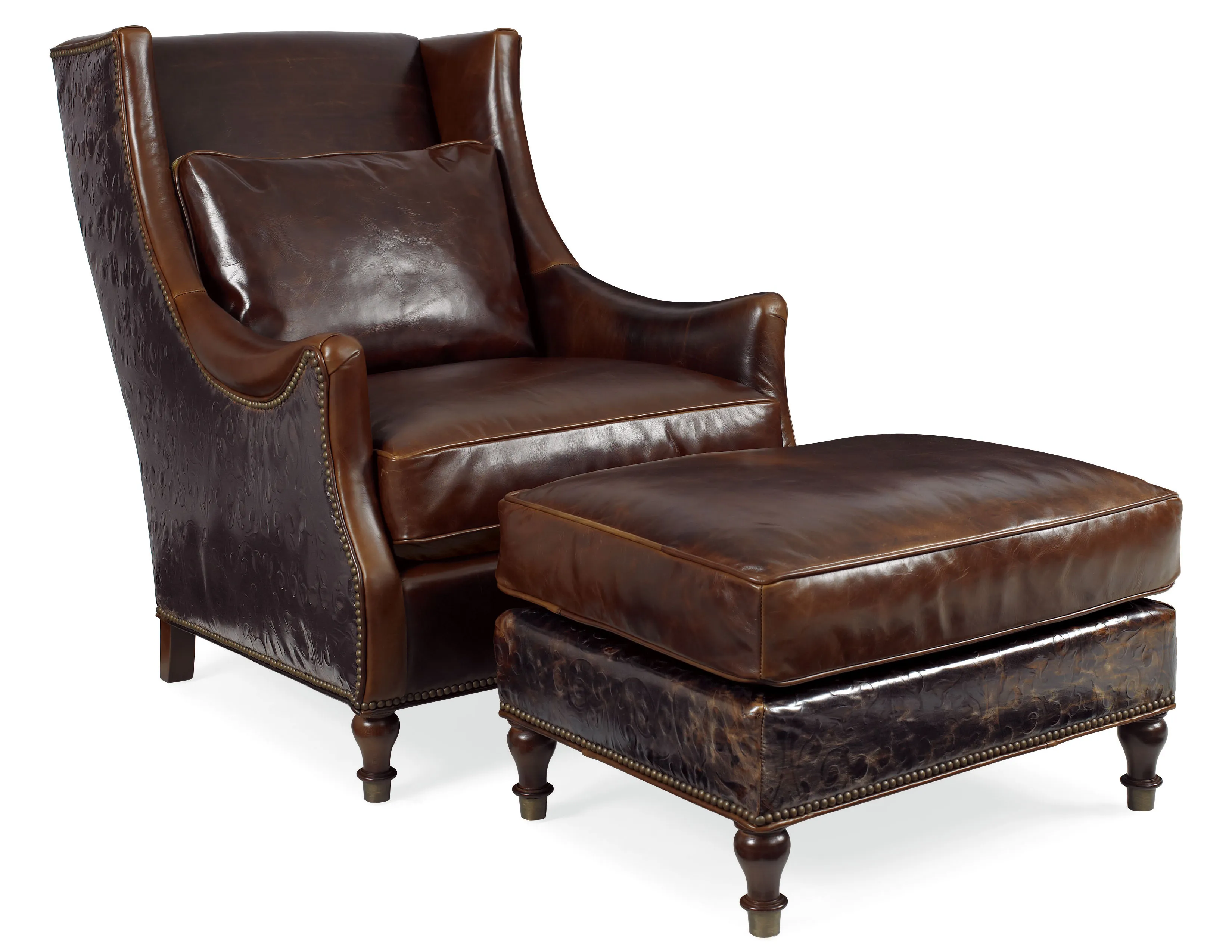 Gaston Nail Head Wing Chair (+75 fabrics) 5 Gaston Nail Head Wing Chair (+75 fabrics)