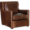 Sherwin Leather Wing Chair  - Swivel Available (+45 leathers)