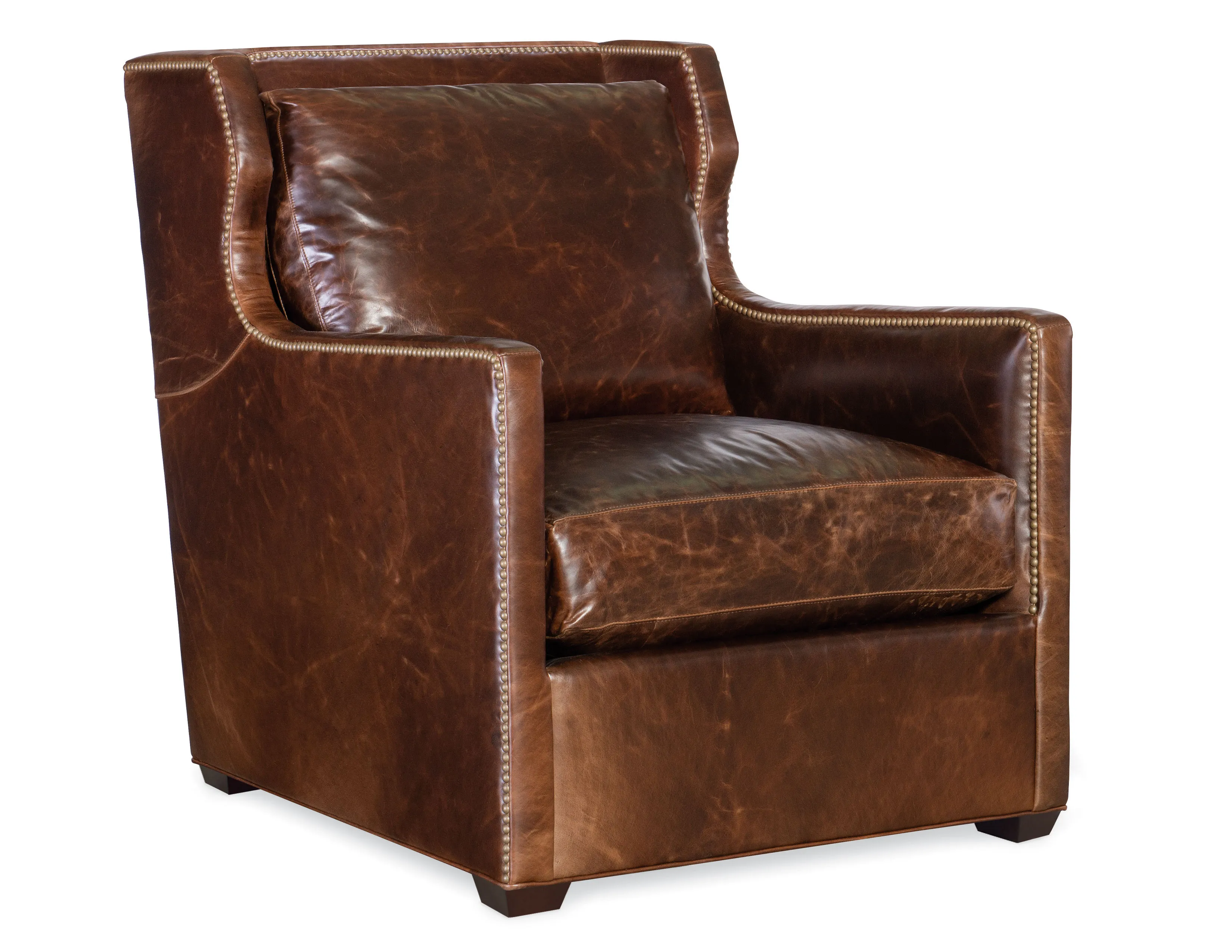 Sherwin Leather Wing Chair - Swivel Available (+45 leathers) 1 Sherwin Leather Wing Chair - Swivel Available (+45 leathers)