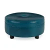 Pendelton 20" or 28" Round Leather Ottoman (+45 leathers) 8 Pendelton 20" or 28" Round Leather Ottoman (+45 leathers)