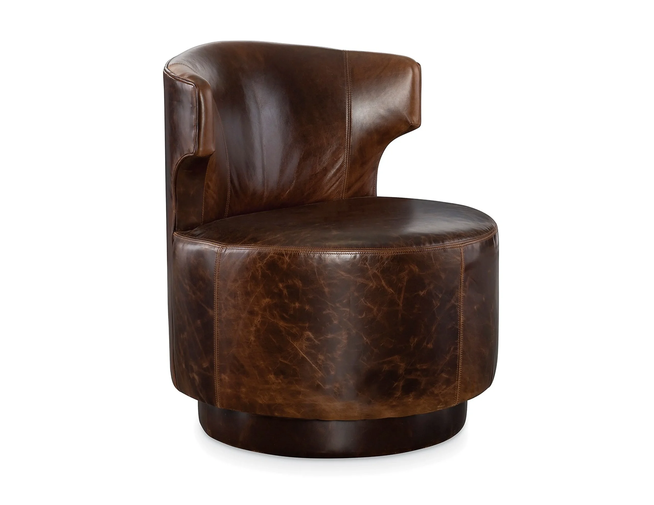 Crofton Leather Swivel Chair (+45 leathers) 1 Crofton Leather Swivel Chair (+45 leathers)
