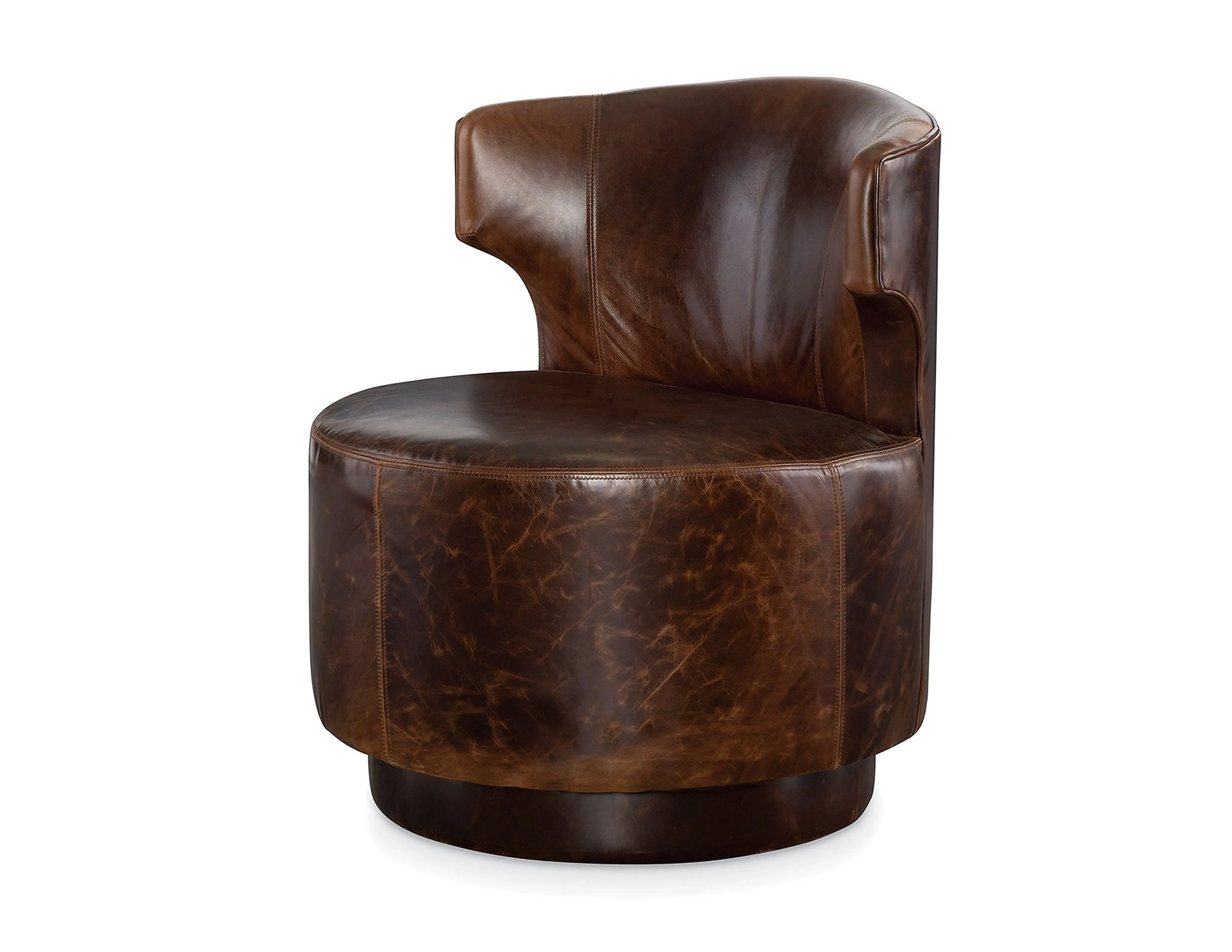 Crofton Leather Swivel Chair (+45 leathers) 2 Crofton Leather Swivel Chair (+45 leathers)