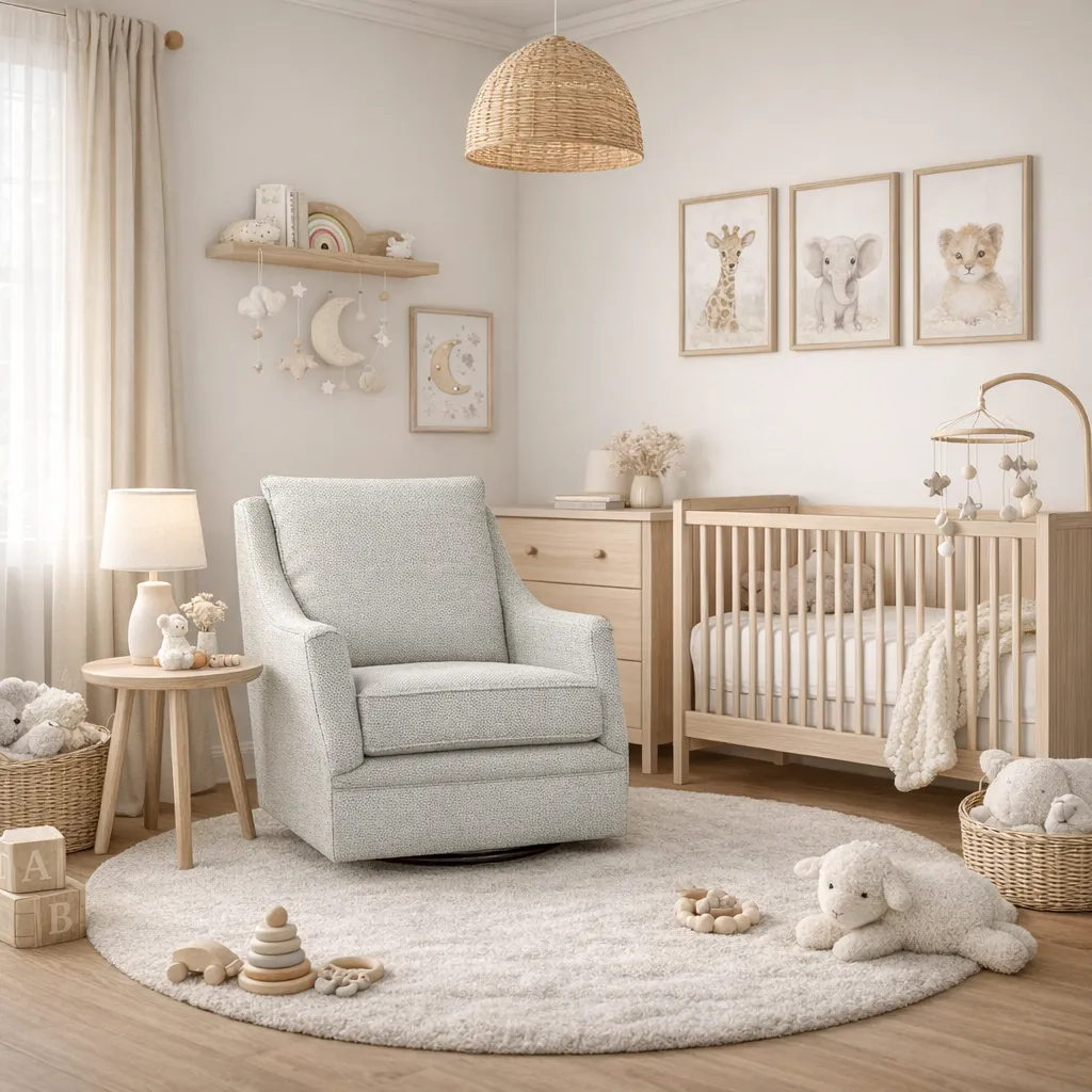 Nessa 2J00 Nursery Swivel Glider (+100 Standard and Performance Fabrics) 13 Nessa 2J00 Nursery Swivel Glider (+100 Standard and Performance Fabrics)