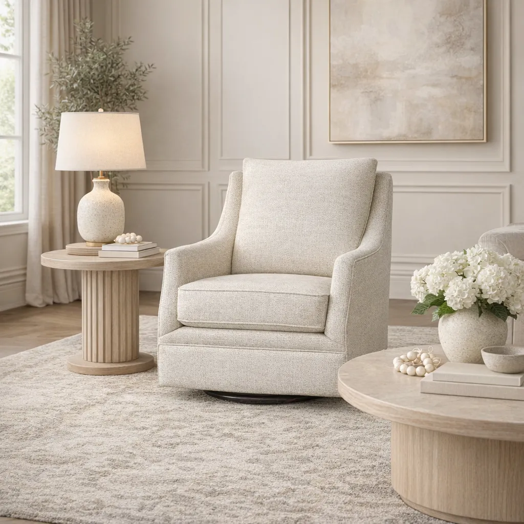 Nessa 2J00 Nursery Swivel Glider (+100 Standard and Performance Fabrics) 3 Nessa 2J00 Nursery Swivel Glider (+100 Standard and Performance Fabrics)