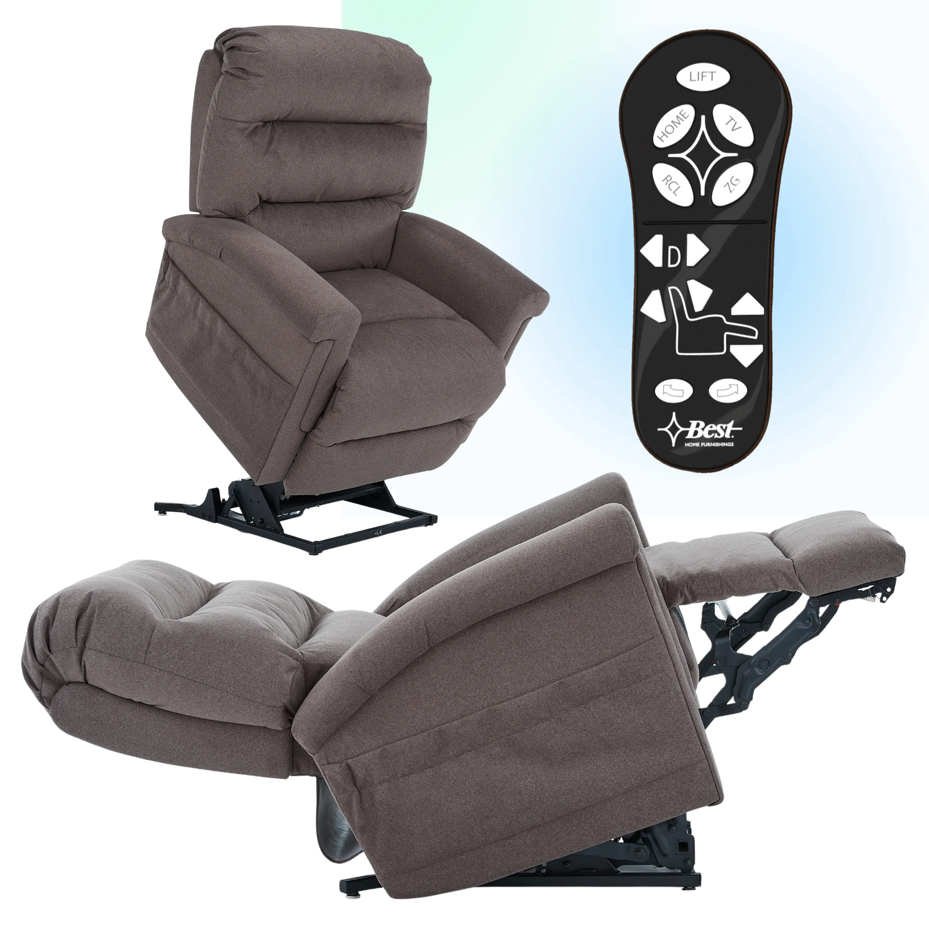 3-Motor Zero Gravity Lift Chair w/ Power Headrest & USB – Tri Comfort Luna System (3 Sizes)