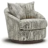 Alana Swivel Chair with Wood Base (+200 fabrics)