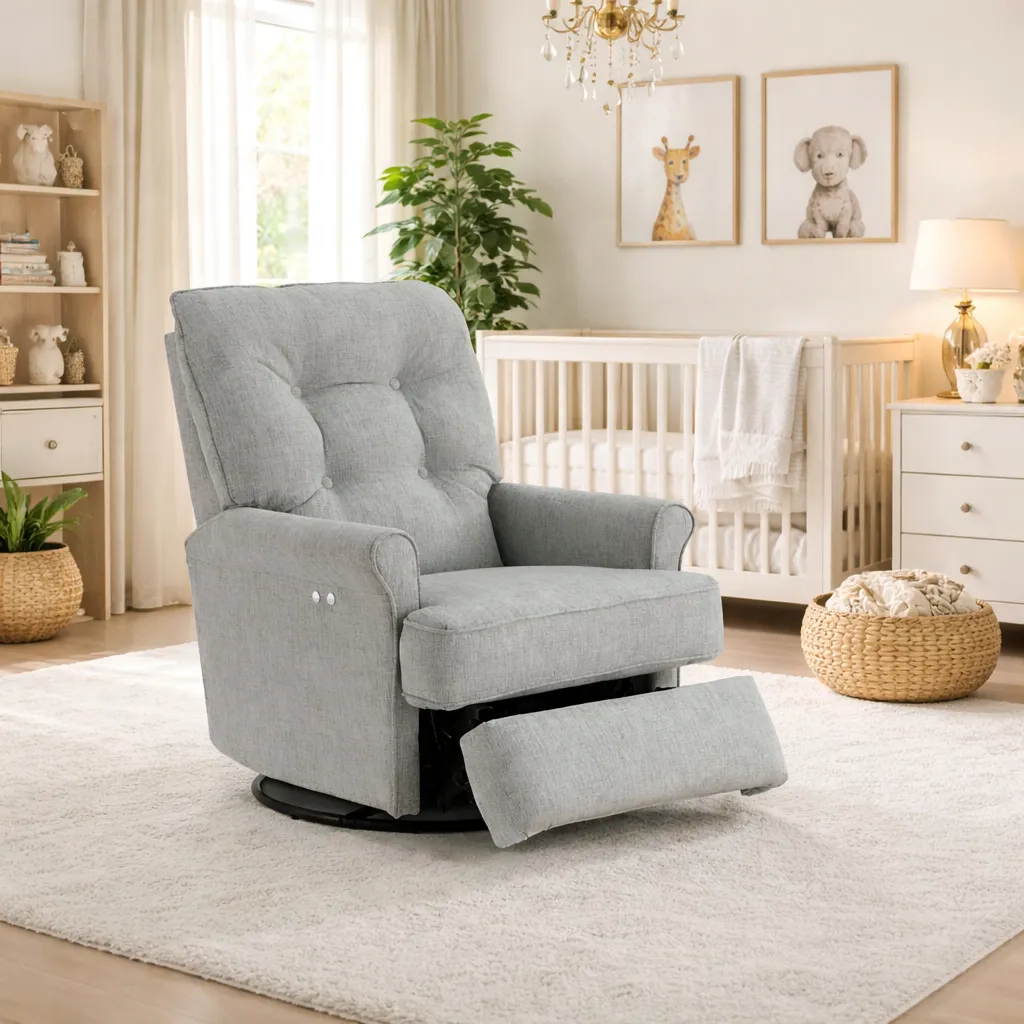 🌙 Carissa Nursery Swivel Glider Recliner (+90 performance fabrics) 4 🌙 Carissa Nursery Swivel Glider Recliner (+90 performance fabrics)