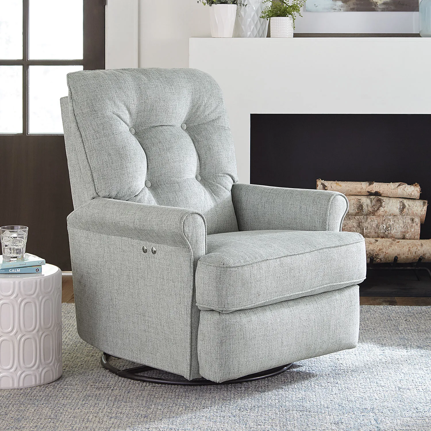 🌙 Carissa Nursery Swivel Glider Recliner (+90 performance fabrics) 7 🌙 Carissa Nursery Swivel Glider Recliner (+90 performance fabrics)