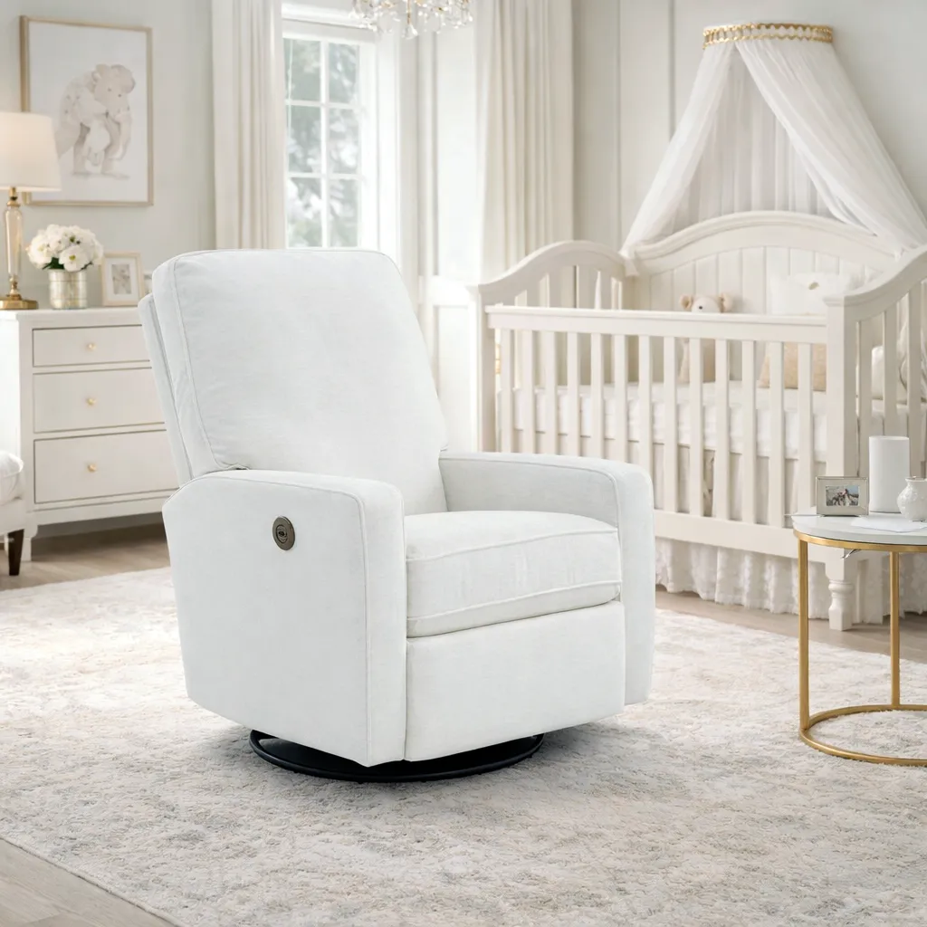 🌙 Bilana Nursery Swivel Glider Recliner (+90 performance fabrics) 2 🌙 Bilana Nursery Swivel Glider Recliner (+90 performance fabrics)