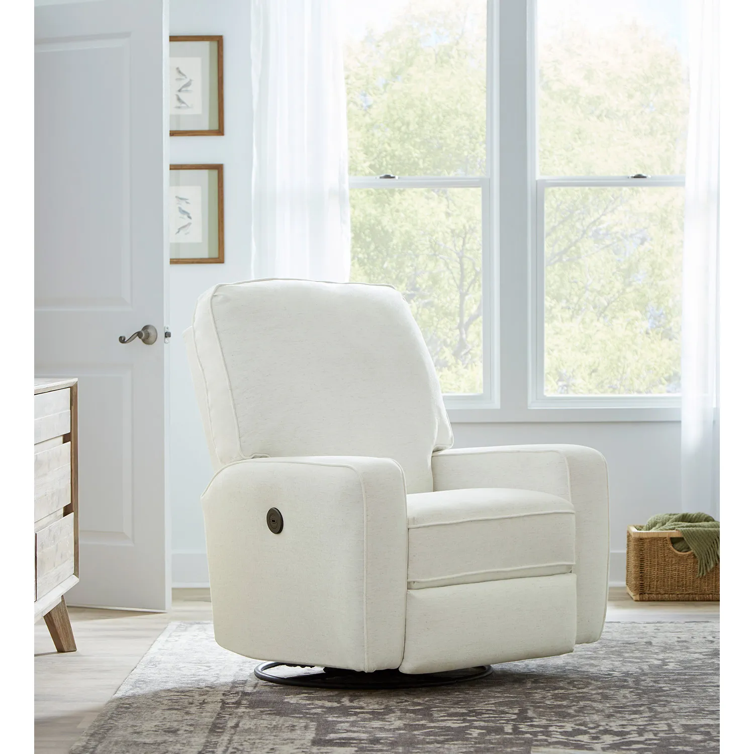 🌙 Bilana Nursery Swivel Glider Recliner (+90 performance fabrics) 7 🌙 Bilana Nursery Swivel Glider Recliner (+90 performance fabrics)