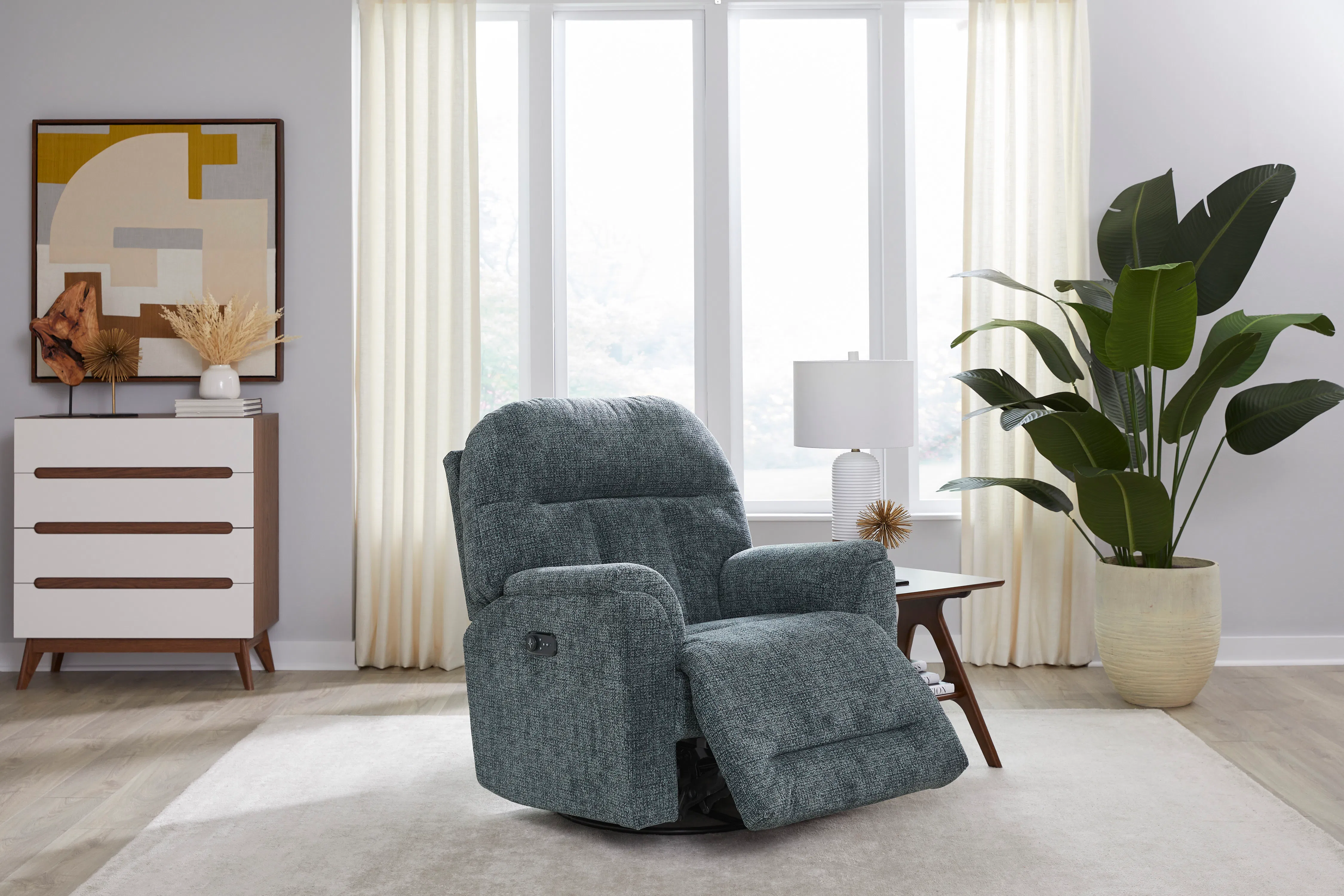 Suitably BeCozzi Triple Power Recliner w/Heat & Massage (Swivel Available) 7 Suitably BeCozzi Triple Power Recliner w/Heat & Massage (Swivel Available)