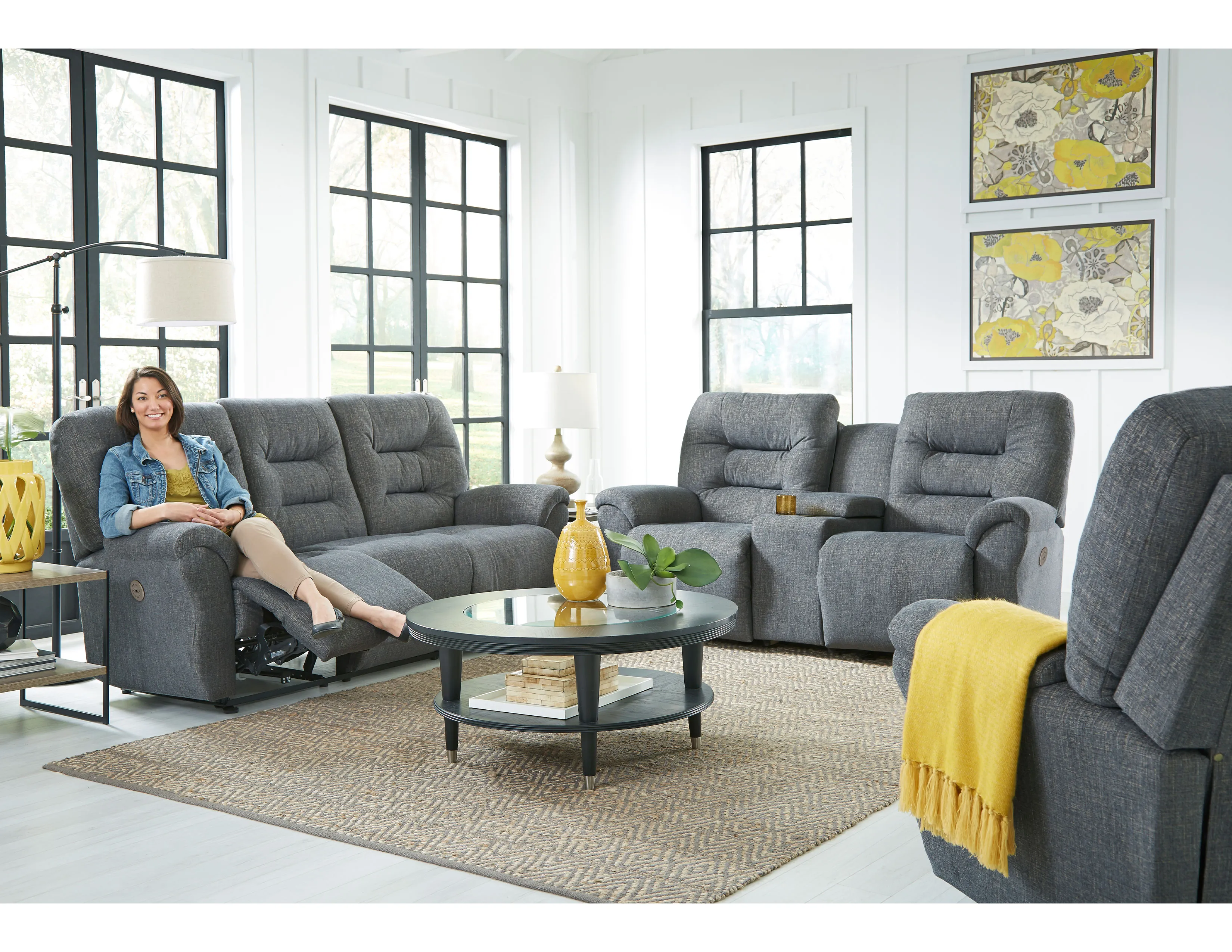 Unity Double Reclining Sofa (+100 fabrics) 85" 3 Unity Double Reclining Sofa (+100 fabrics) 85"