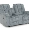 Lucas Double Reclining Console Loveseat (+100 fabrics) 26 Lucas Double Reclining Console Loveseat (+100 fabrics)