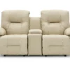 Brinley Double Reclining Leather Console Loveseat (+30 leathers) 25 Brinley Double Reclining Leather Console Loveseat (+30 leathers)