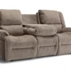 Genet Double Reclining Sofa w/ Dropdown Table (+100 fabrics) 85"
