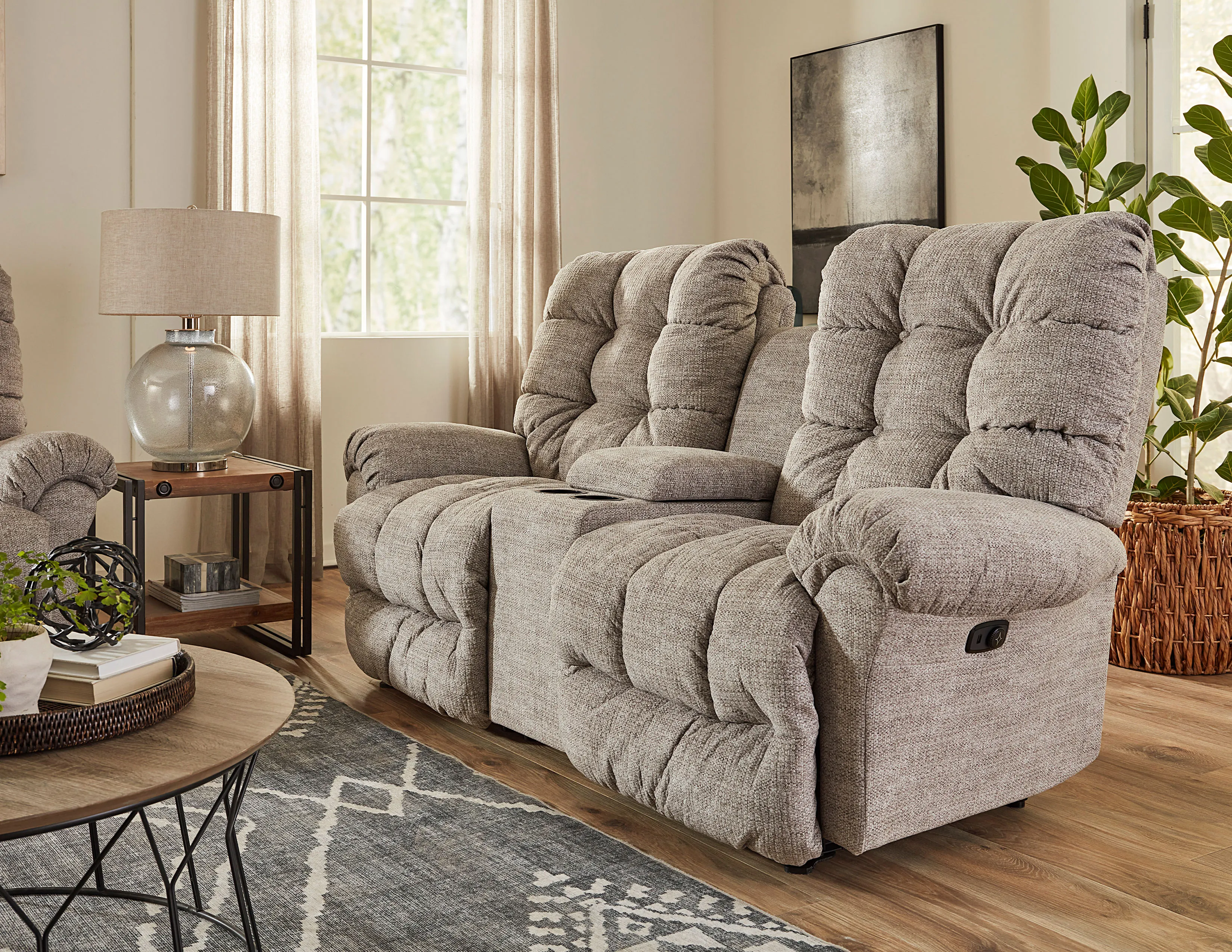 Corey Double Reclining Console Loveseat (+100 fabrics) 5 Corey Double Reclining Console Loveseat (+100 fabrics)
