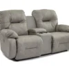 Brinley Double Reclining Console Loveseat (+100 fabrics)