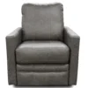 Giana Leather Swivel Barrel Back Recliner
