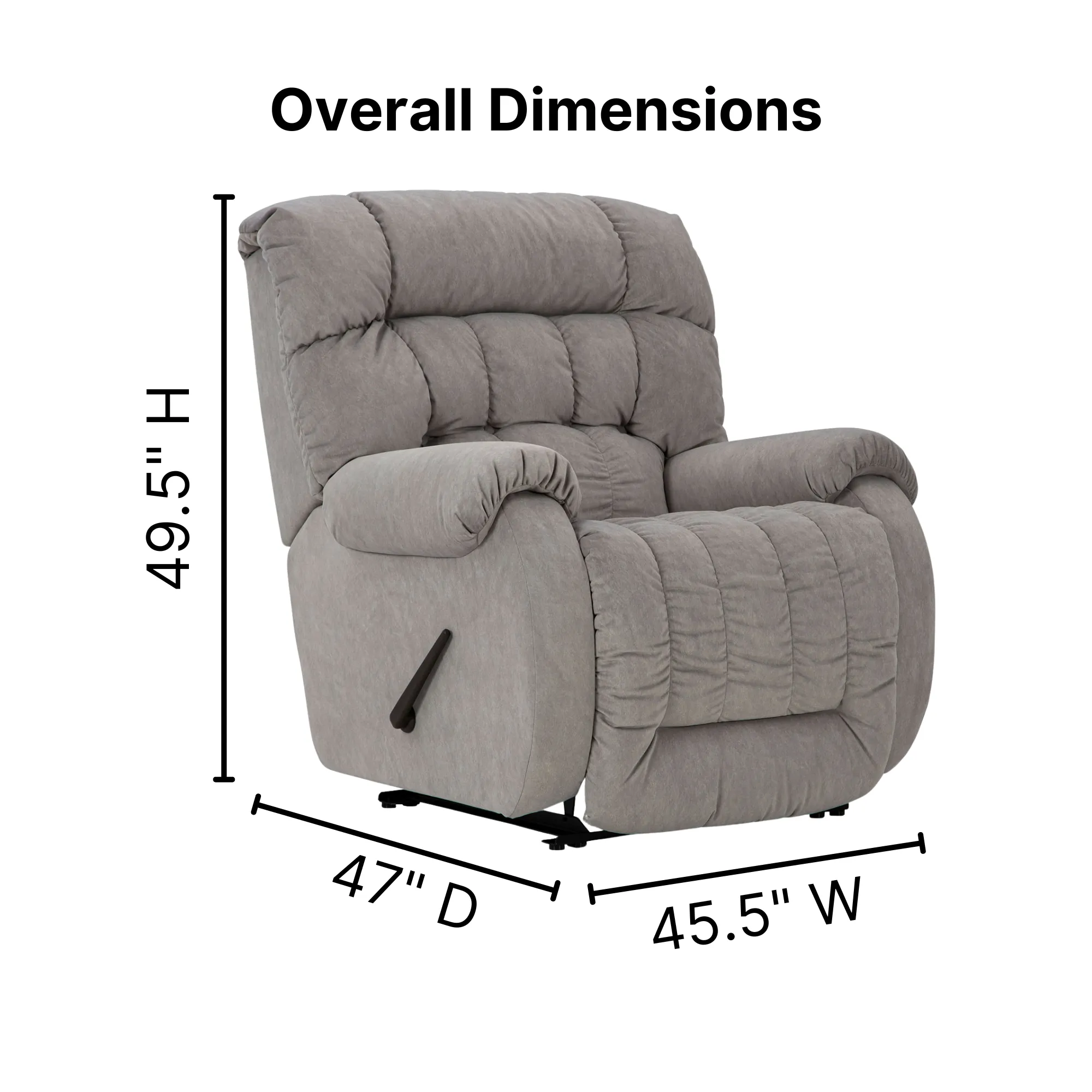 Rake Beast Big Big Man's Recliner (RATED 500 LBS.) - Football Size - +100 fabrics 4 Rake Beast Big Big Man's Recliner (RATED 500 LBS.) - Football Size - +100 fabrics