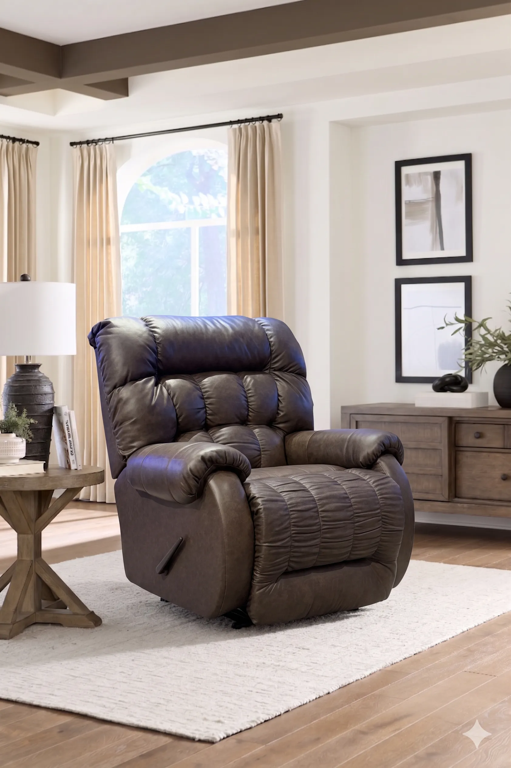 Rake Beast Big & Tall Recliner – 53556L Dark Brown Leather 12 Rake Beast Big & Tall Recliner – 53556L Dark Brown Leather