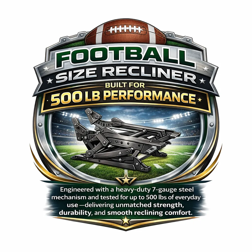 Rake Beast Faux Leather Big & Tall Big Man's Recliner (RATED 500 LBS.) Football Size (+30 faux leathers) 17 Rake Beast Faux Leather Big & Tall Big Man's Recliner (RATED 500 LBS.) Football Size (+30 faux leathers)