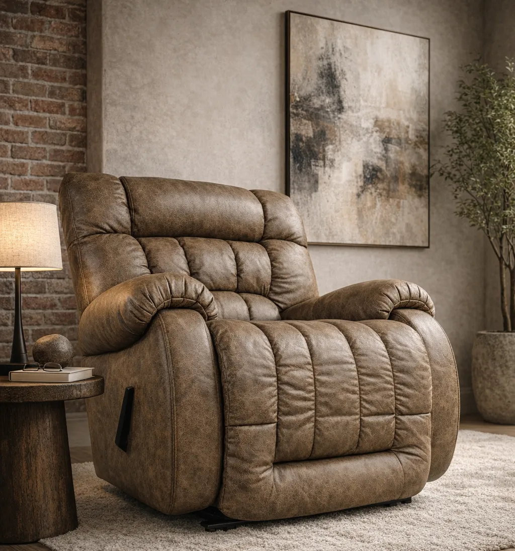 Rake Beast Faux Leather Big & Tall Big Man's Recliner (RATED 500 LBS.) Football Size (+30 faux leathers) 2 Rake Beast Faux Leather Big & Tall Big Man's Recliner (RATED 500 LBS.) Football Size (+30 faux leathers)