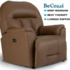 Suitably BeCozzi Triple Power Leather Recliner w/Heat & Massage (+46 leathers)
