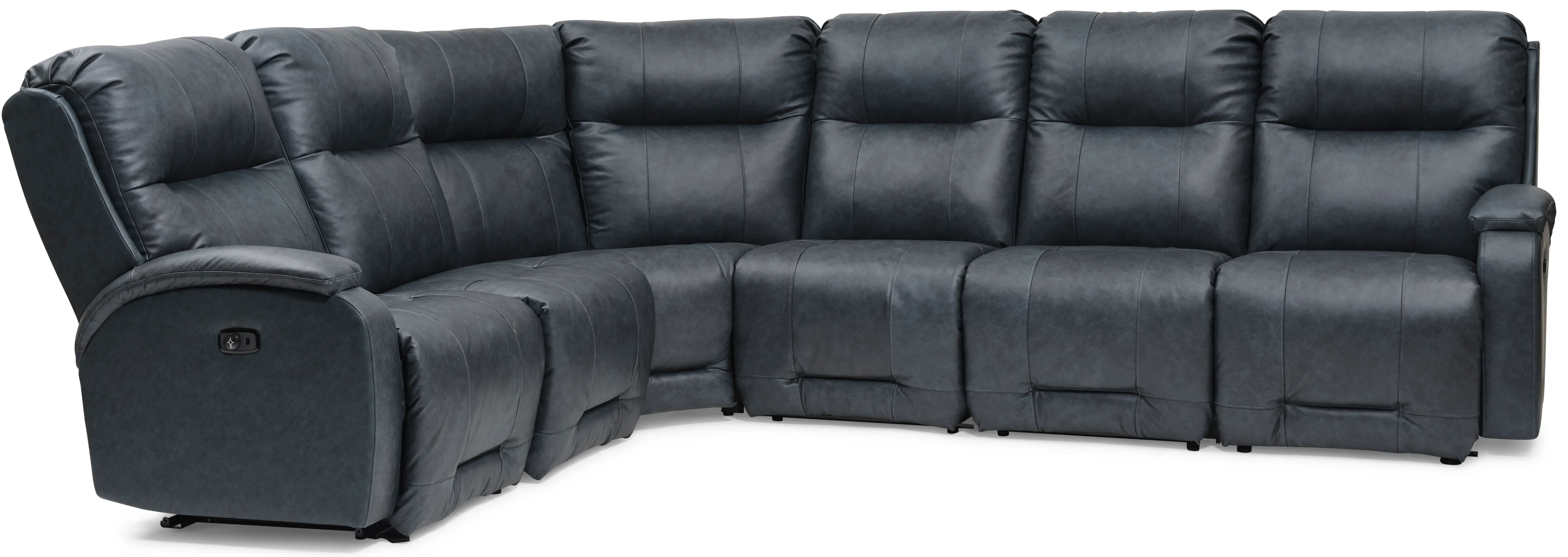 Maverly Leather Reclining Sectional (+46 leathers) 3 Maverly Leather Reclining Sectional (+46 leathers)