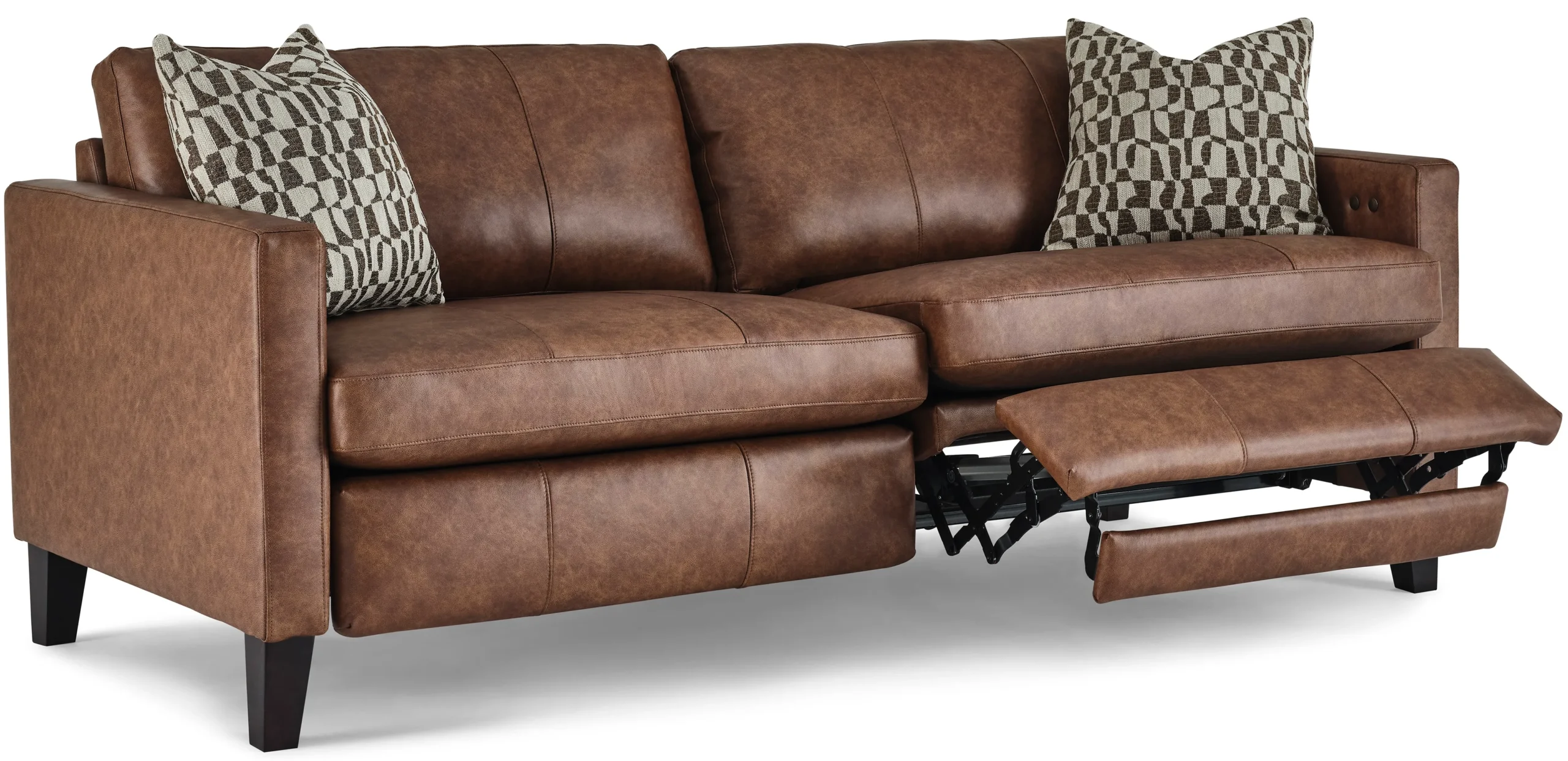 Traftly 82" Mid-Century Power Incliner Leather Sofa (+40 leathers) 1 Traftly 82" Mid-Century Power Incliner Leather Sofa (+40 leathers)