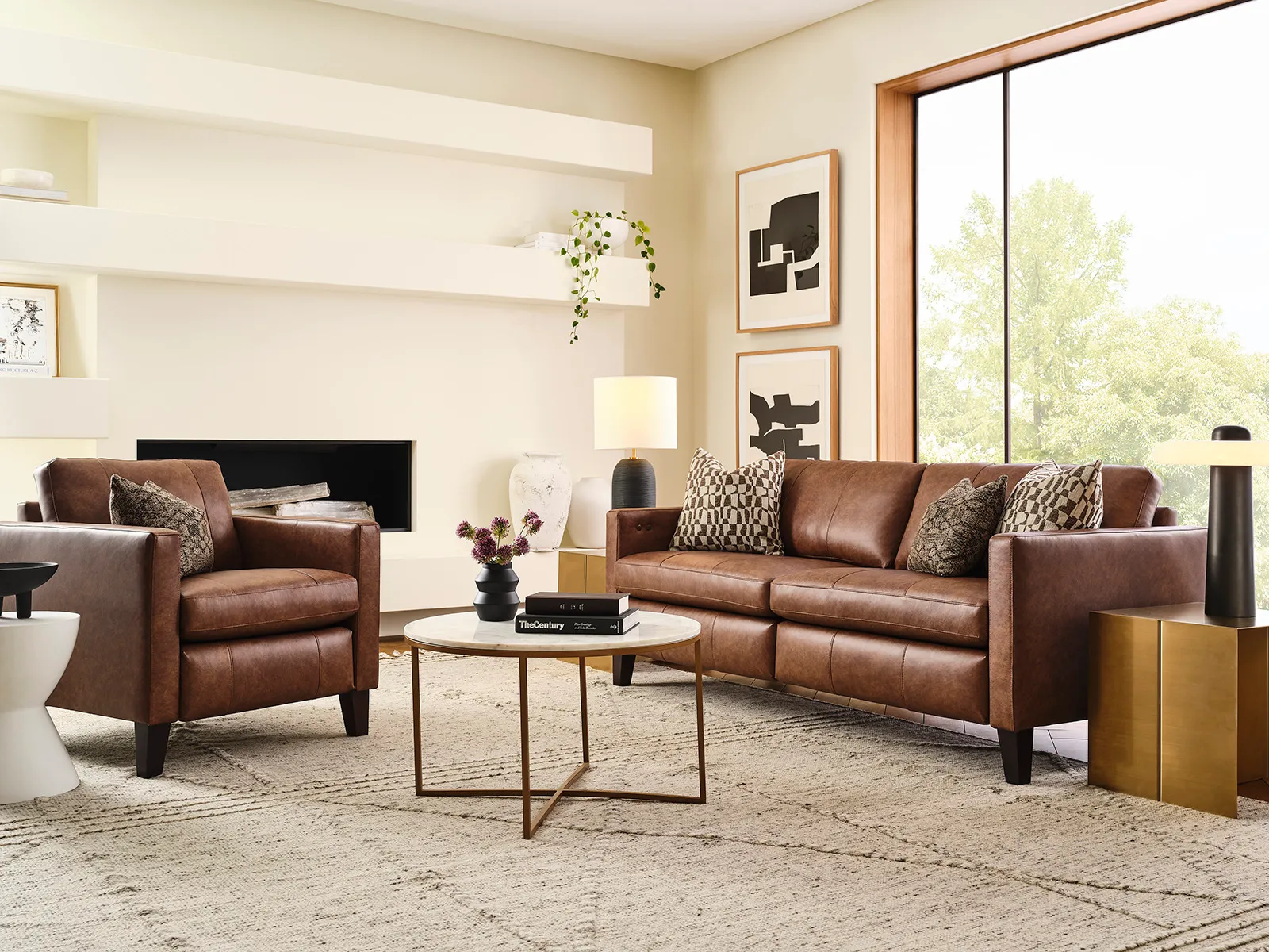 Traftly 82" Mid-Century Power Incliner Leather Sofa (+40 leathers) 8 Traftly 82" Mid-Century Power Incliner Leather Sofa (+40 leathers)