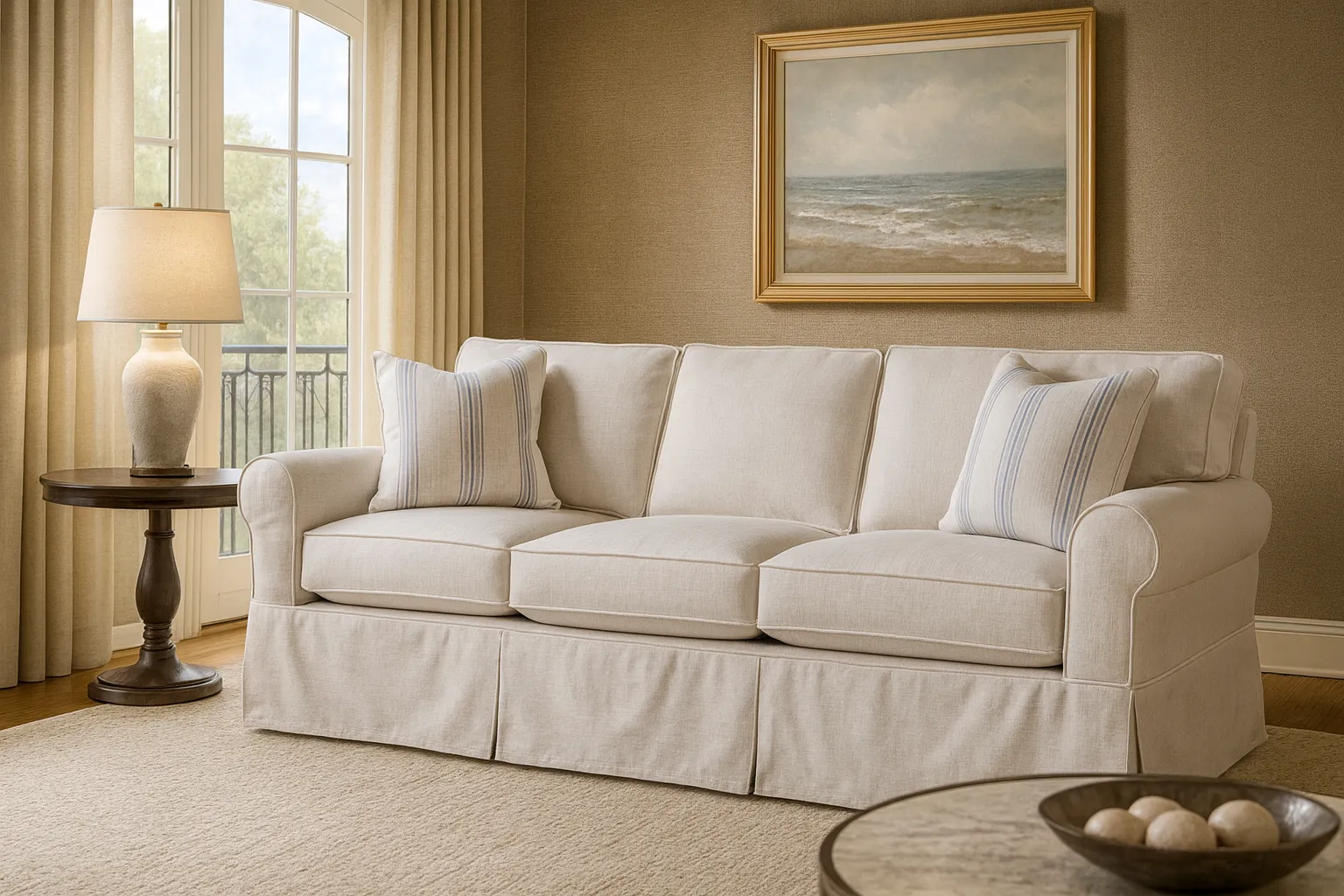 Bedford Slipcover Sofa - 79" - 86" - 98" (+69 fabrics) 4 Bedford Slipcover Sofa - 79" - 86" - 98" (+69 fabrics)