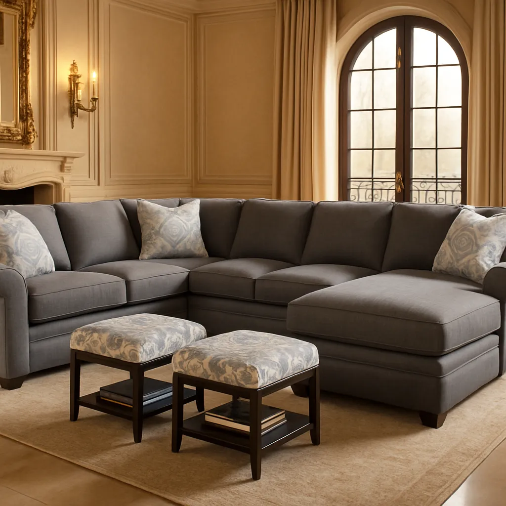 Bedford Four Piece Chaise Sectional (+69 fabrics) 4 Bedford Four Piece Chaise Sectional (+69 fabrics)