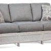 Boca 78" Rattan Sofa Grey (+28 finishes +69 fabrics)