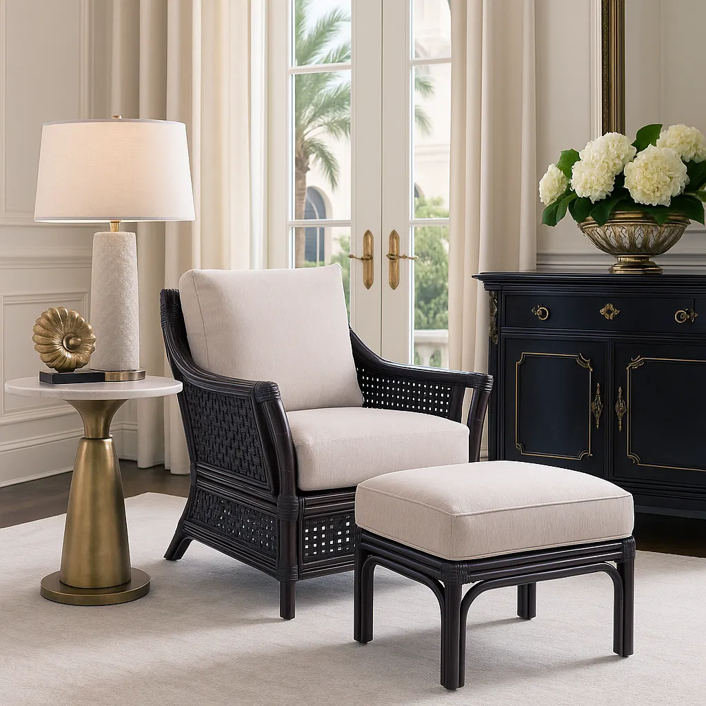 Boca Rattan Chair Grey (+28 finishes +69 fabrics) 8 Boca Rattan Chair Grey (+28 finishes +69 fabrics)