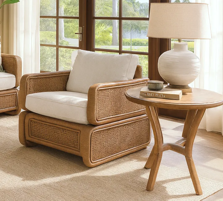 Bonnie Rattan Accent Chair (+28 finishes +69 fabrics) 3 Bonnie Rattan Accent Chair (+28 finishes +69 fabrics)