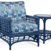 Bridgehampton Rattan Accent Chair Blue (+28 finishes +69 fabrics) 2 Bridgehampton Rattan Accent Chair Blue (+28 finishes +69 fabrics)