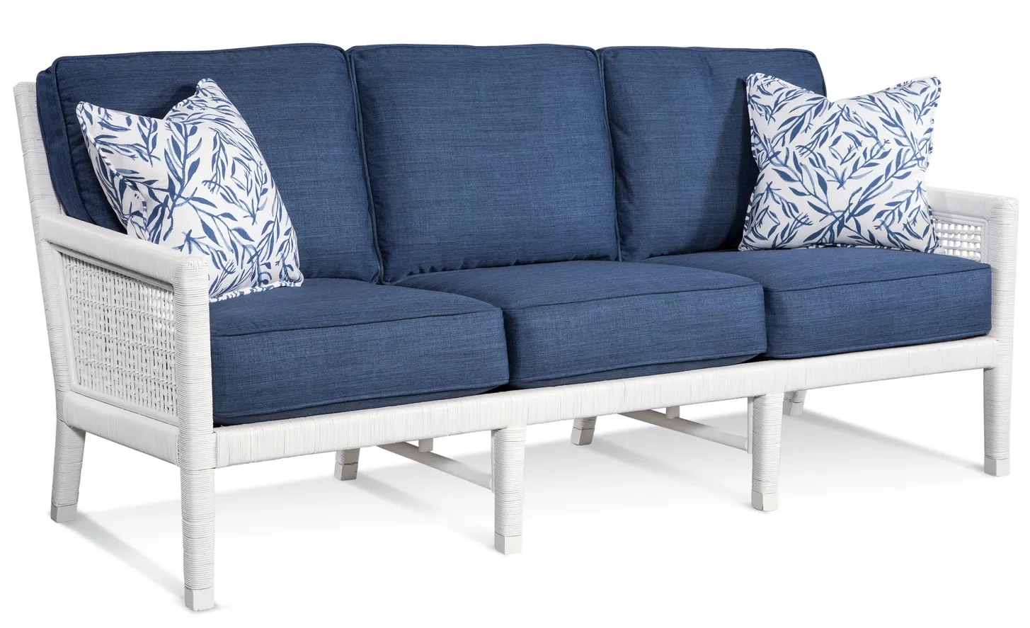 Pine Isle 76" Rattan Sofa (+28 finishes +69 fabrics) 3 Pine Isle 76" Rattan Sofa (+28 finishes +69 fabrics)