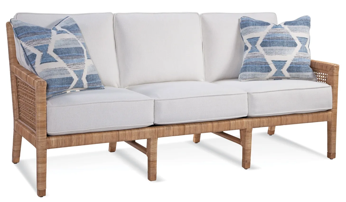 Pine Isle 76" Rattan Sofa (+28 finishes +69 fabrics) 5 Pine Isle 76" Rattan Sofa (+28 finishes +69 fabrics)