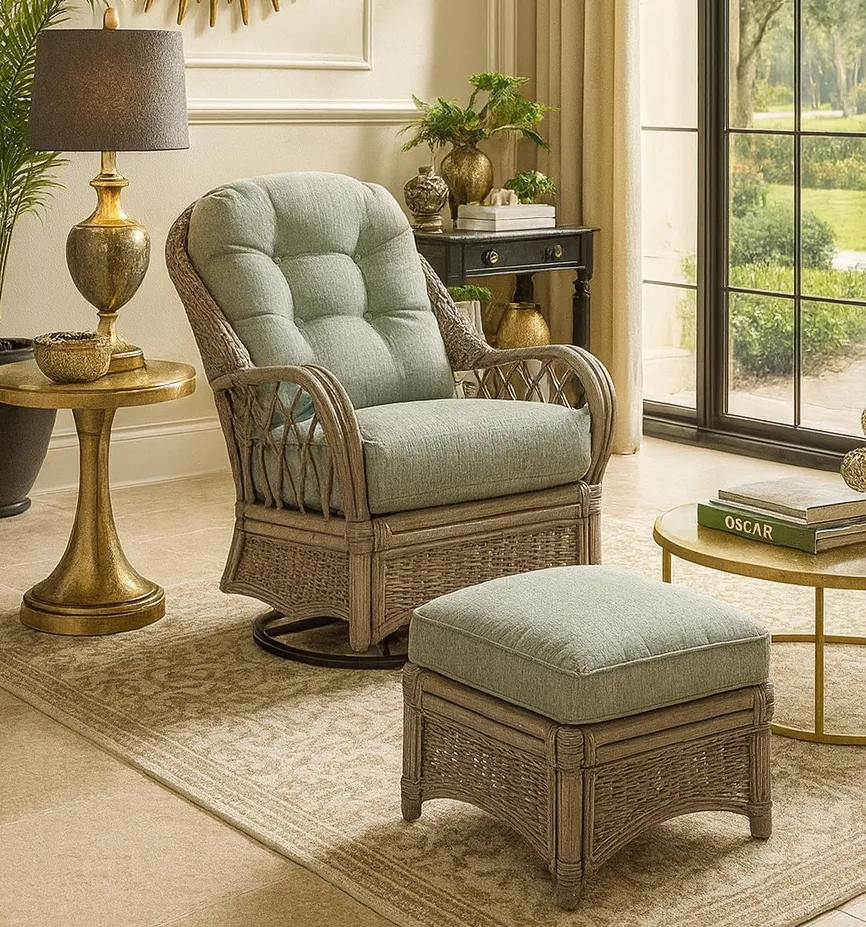 Everglade Swivel Glider (+29 finishes - +69 fabrics) 2 Everglade Swivel Glider (+29 finishes - +69 fabrics)