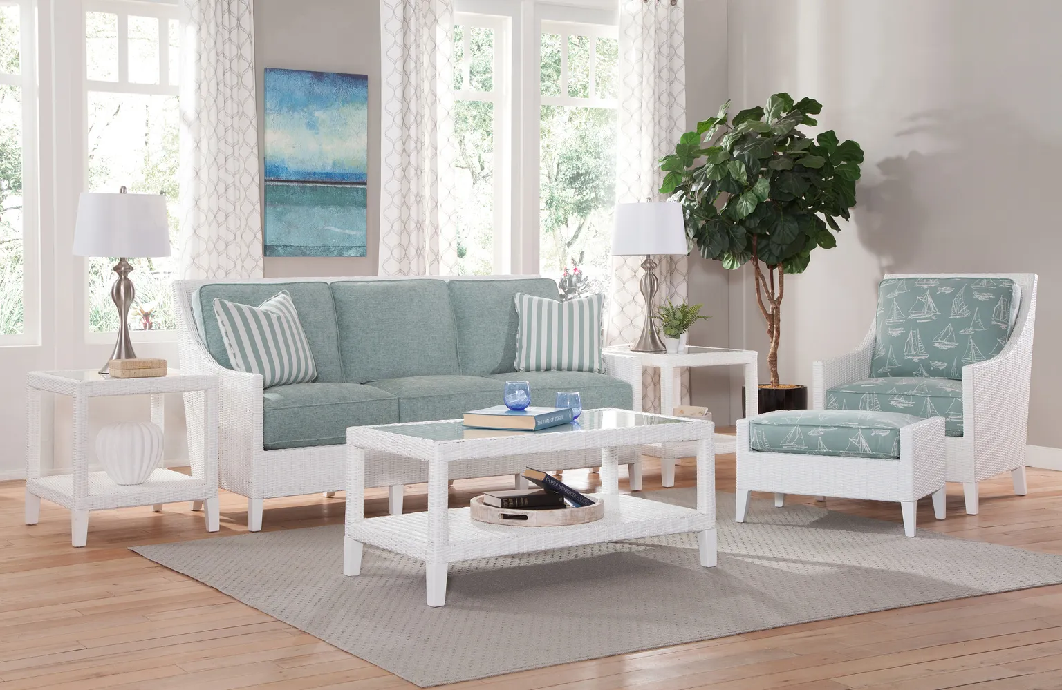 Long Beach 76" Rattan Sofa Green (+28 finishes +69 fabrics) 5 Long Beach 76" Rattan Sofa Green (+28 finishes +69 fabrics)