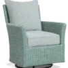 Lanai Breeze Rattan Swivel Chair Green (+28 finishes +69 fabrics)