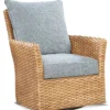Lanai Breeze Rattan Swivel Chair Tan (+28 finishes +69 fabrics)