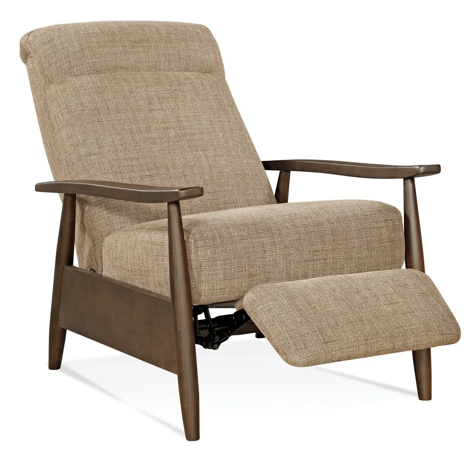 Koenig Mid Century Modern Recliner Brown (+28 finishes +69 fabrics) 2 Koenig Mid Century Modern Recliner Brown (+28 finishes +69 fabrics)