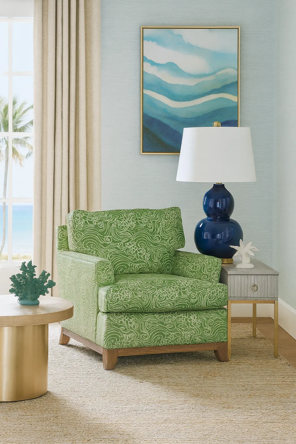 Oaks Way Accent Chair Green (+28 finishes +69 fabrics) 3 Oaks Way Accent Chair Green (+28 finishes +69 fabrics)