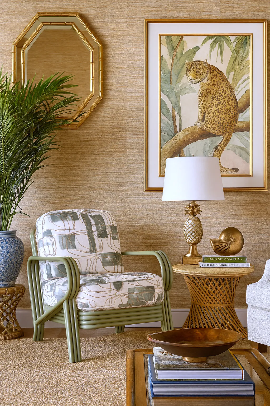 Remo Rattan Accent Chair Green (+28 finishes +69 fabrics) 4 Remo Rattan Accent Chair Green (+28 finishes +69 fabrics)