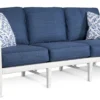 Pine Isle 76" Rattan Sofa Blue (+28 finishes +69 fabrics)