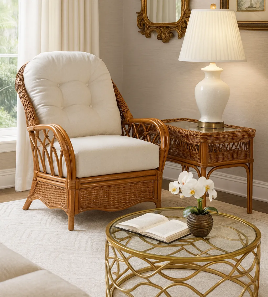 Everglade Rattan Chair Multi (+29 finishes - +65 fabrics) 8 Everglade Rattan Chair Multi (+29 finishes - +65 fabrics)