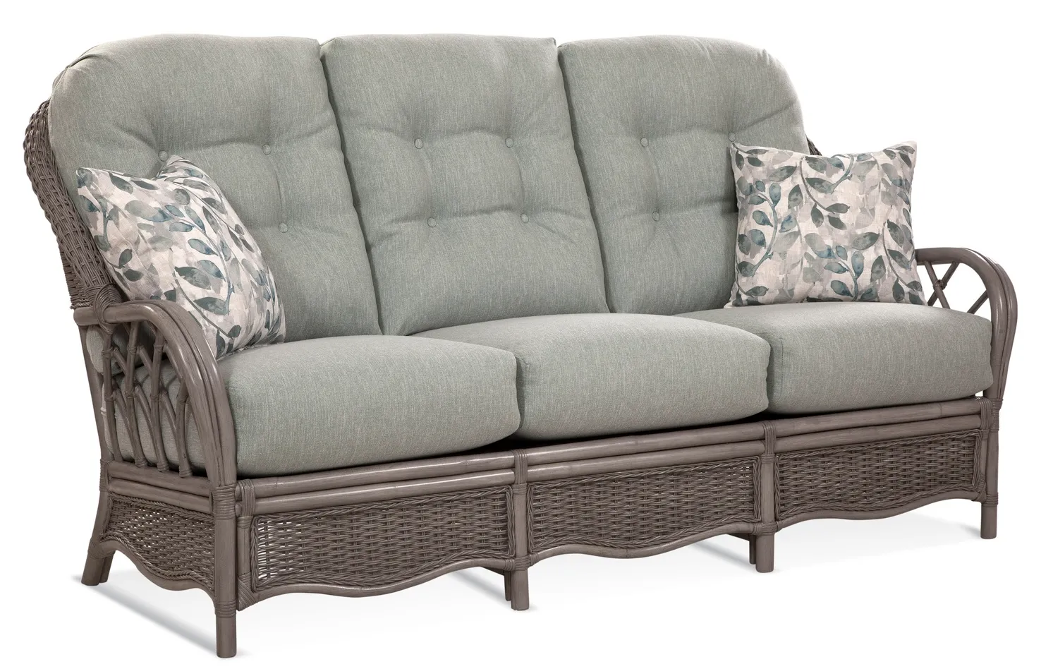 Everglade 76" Rattan Sofa Tan (+28 finishes - 69 fabrics) 8 Everglade 76" Rattan Sofa Tan (+28 finishes - 69 fabrics)