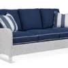 Gibraltar 75" Rattan Sofa Blue (+28 finishes - 69 fabrics) 40 Gibraltar 75" Rattan Sofa Blue (+28 finishes - 69 fabrics)