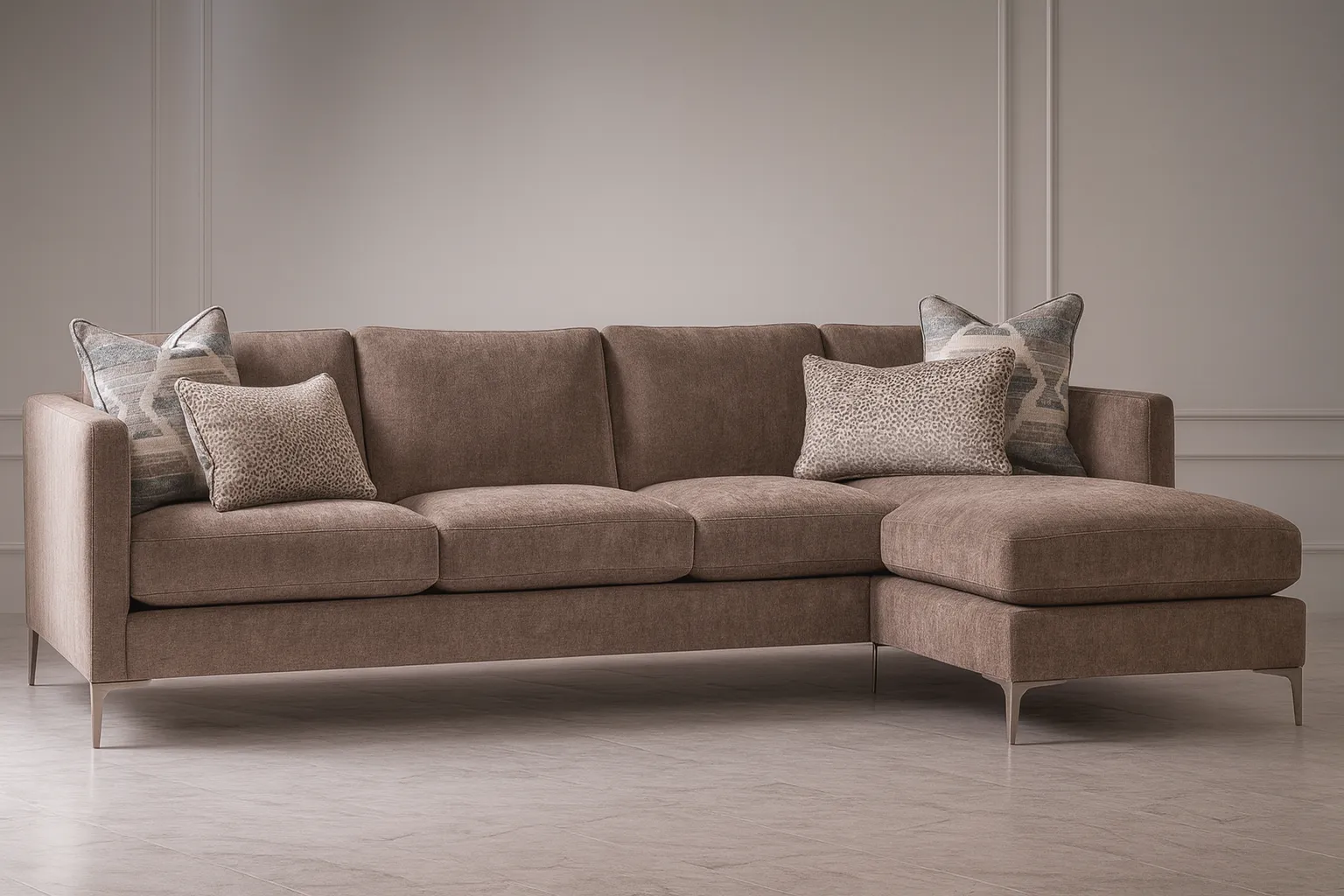 Lenox Chaise Sectional (Metal leg) +69 fabrics 3 Lenox Chaise Sectional (Metal leg) +69 fabrics